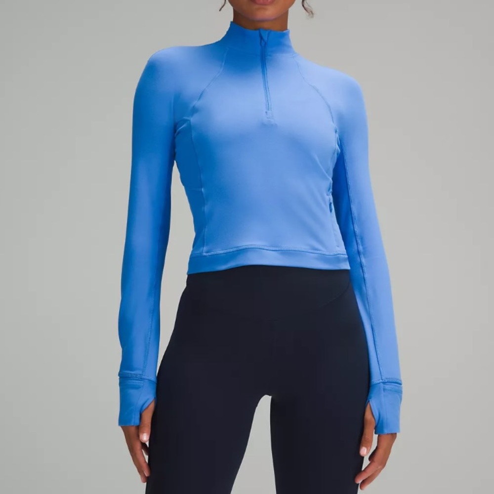Lululemon It's Rulu Run Cropped Half Zip